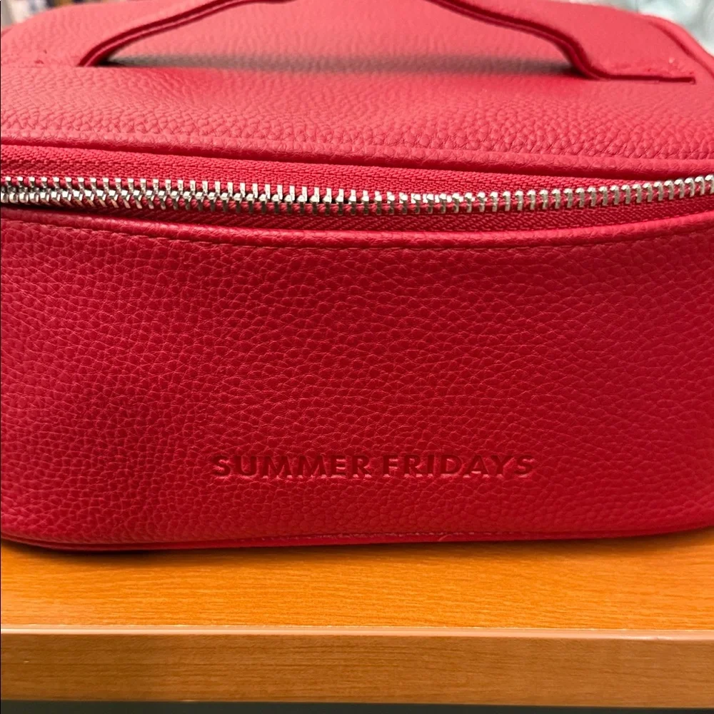 Summer Fridays Limited Edition Cherry Vegan Leather Travel Case - Picture 2 of 7